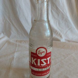 Kist Soda Bottle Knoxville Tennessee Clear 7 oz VTG Red Label Citrus Products Co